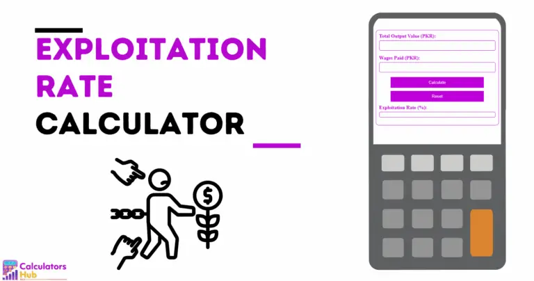 Calculadora da taxa de exploração