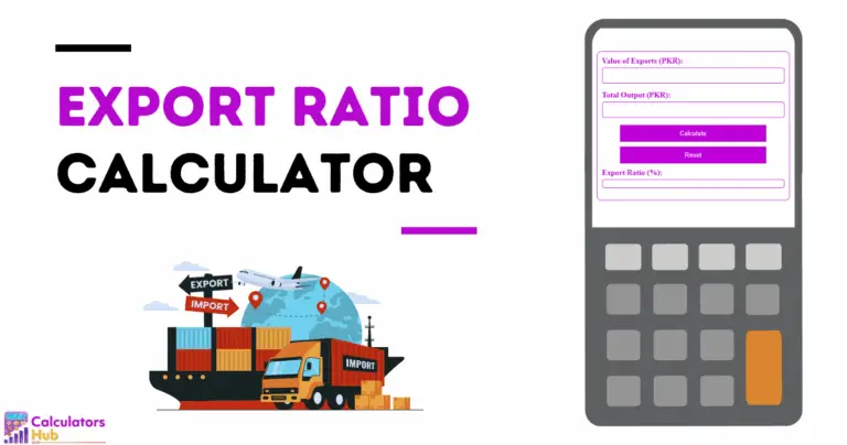 Calculadora de taxa de exportação