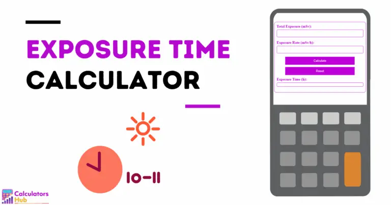 Calculadora de tempo de exposição