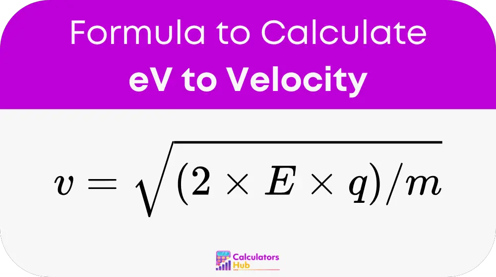 eV to Velocity