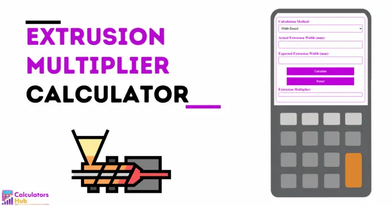 Calculadora de multiplicador de extrusão