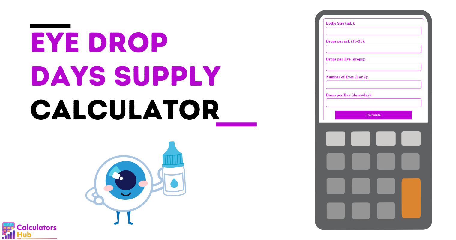 Eye Drop Days Supply Calculator