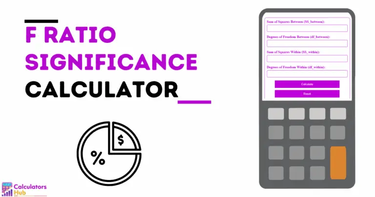 Calculadora de significância da razão F