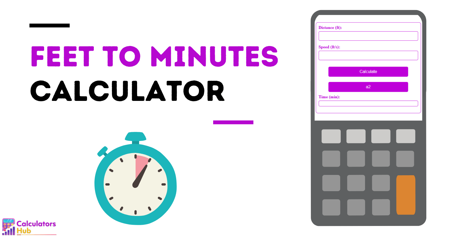 Feet To Minutes Calculator