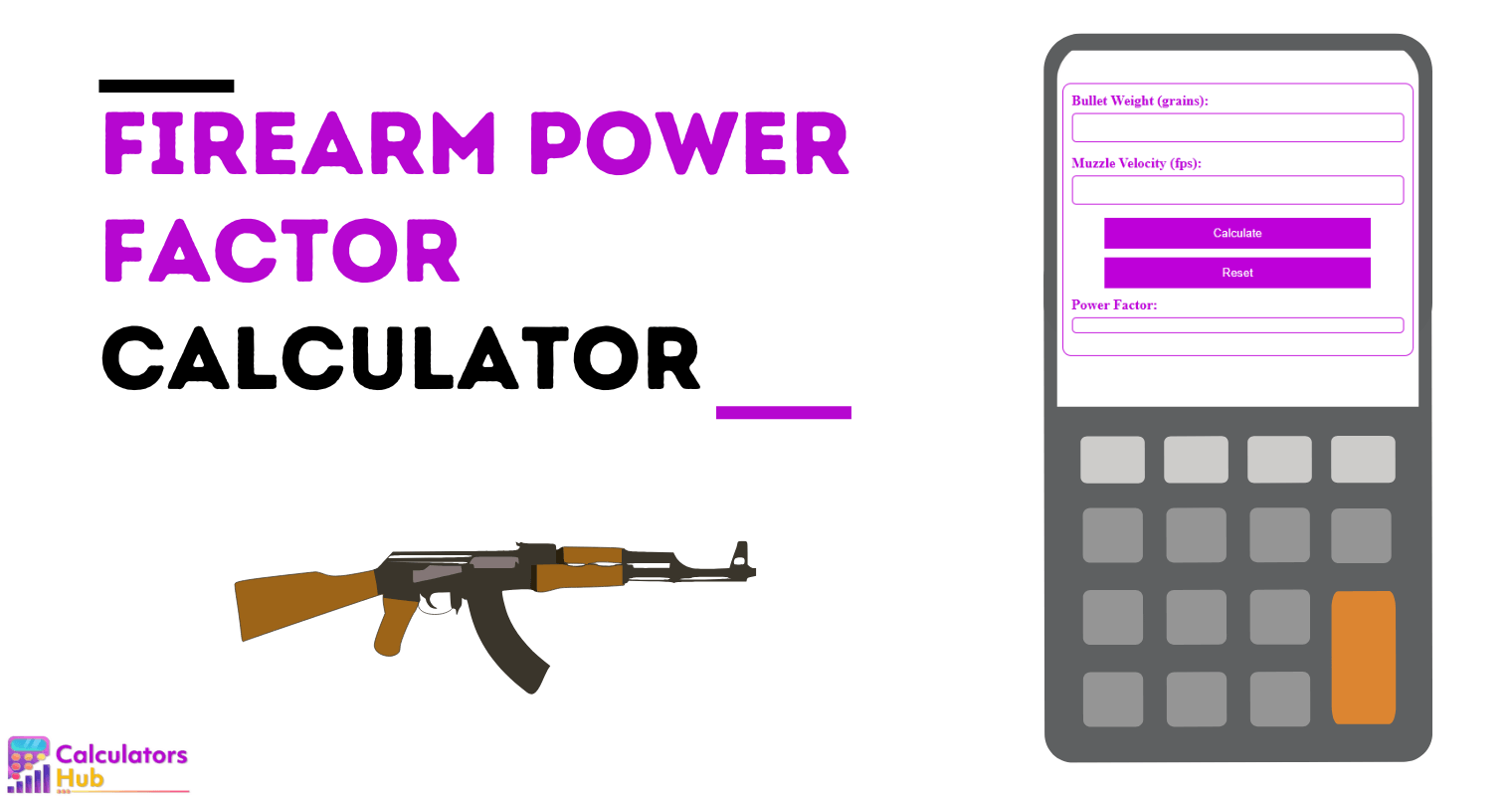 Calculadora de fator de potência de arma de fogo