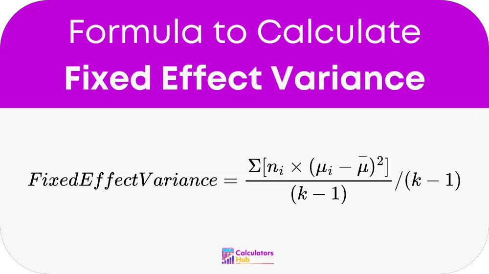 Fixed Effect Variance