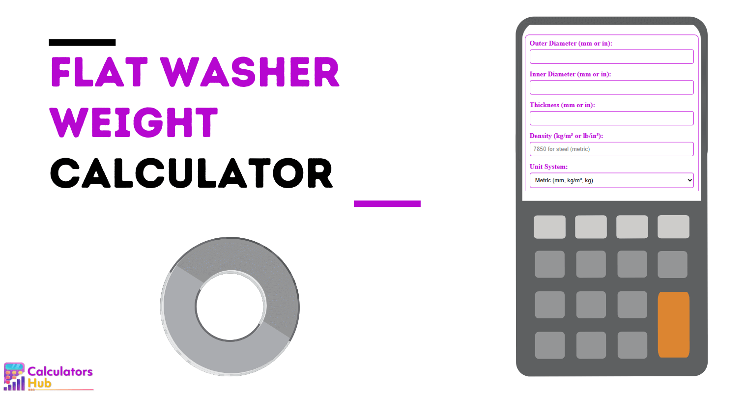 Flat Washer Weight Calculator