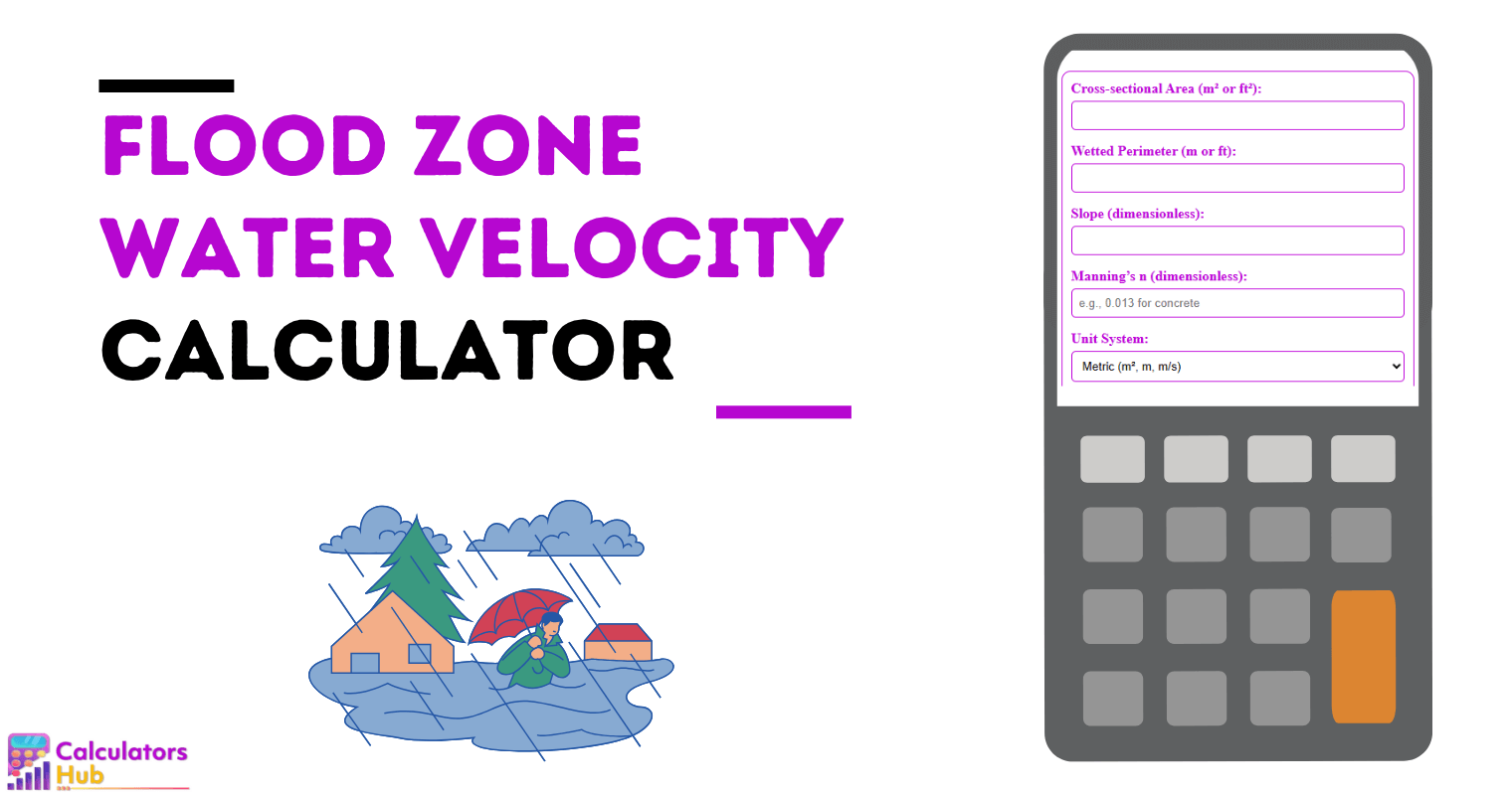 Flood Zone Water Velocity Calculator