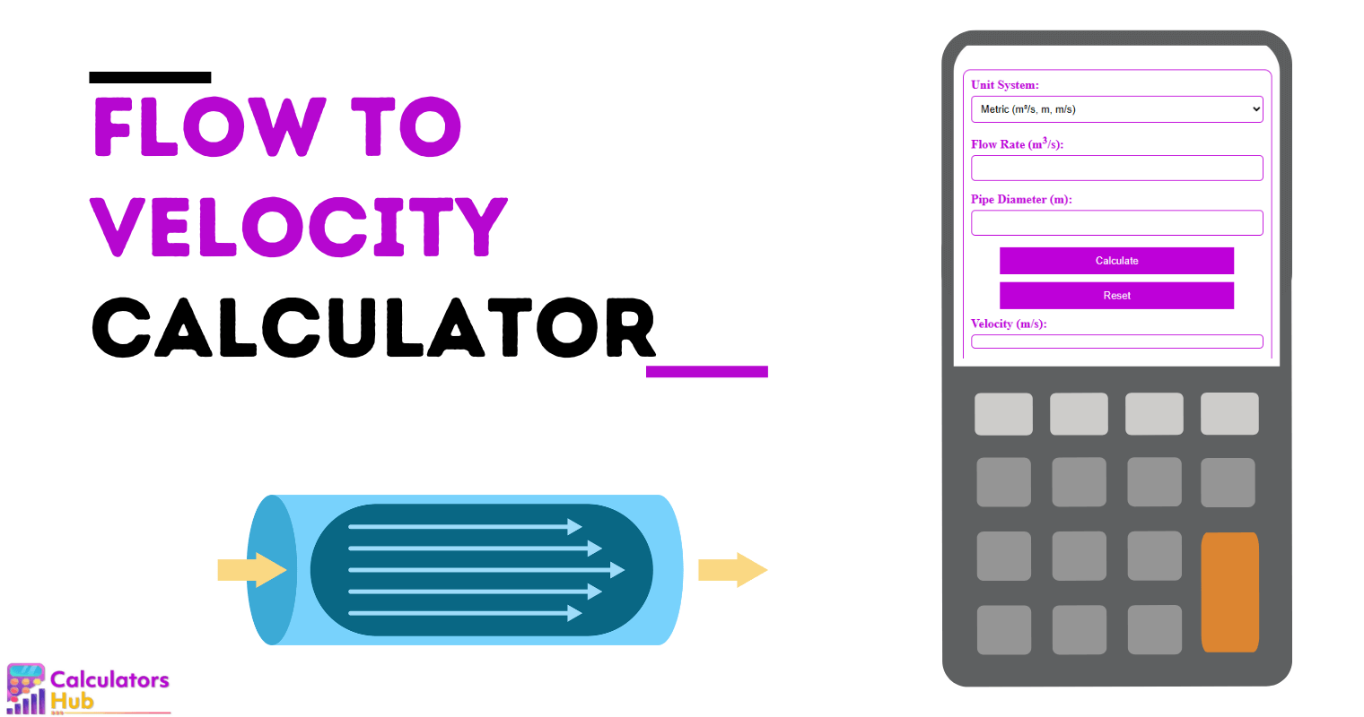 Flow to Velocity Calculator