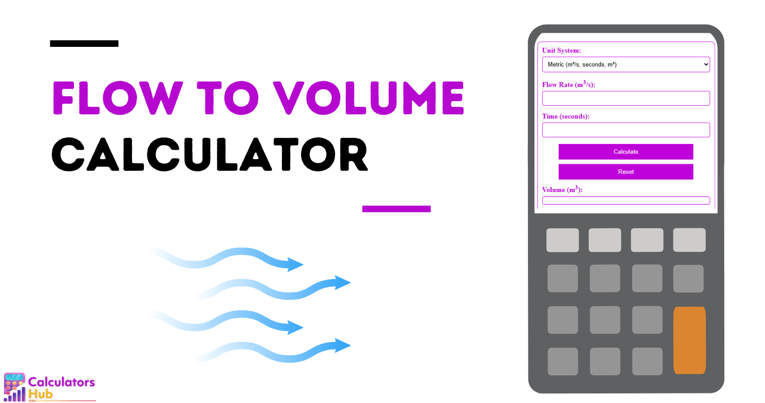 Flow to Volume Calculator