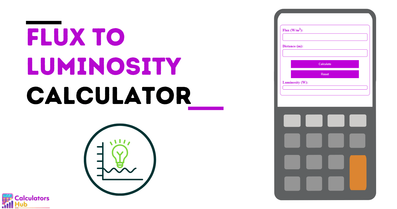 Flux To Luminosity Calculator