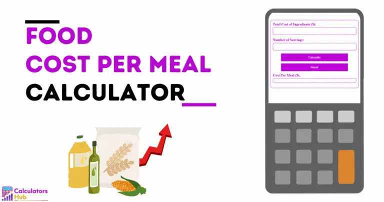 Calculadora de Custo de Alimentos por Refeição