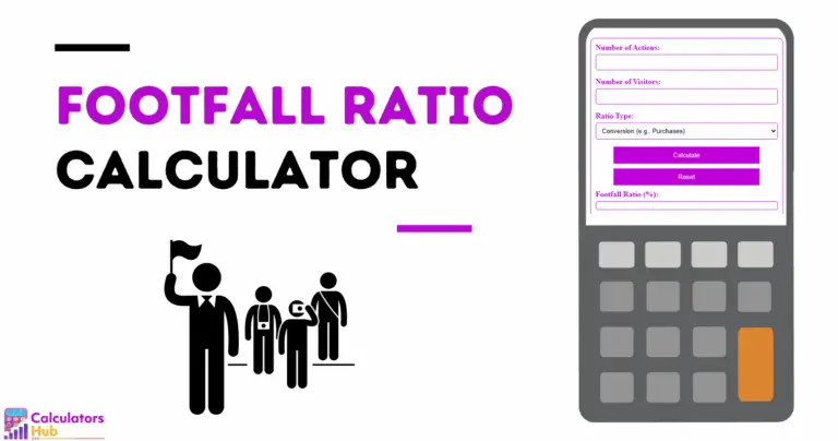 Calculadora da taxa de pegada