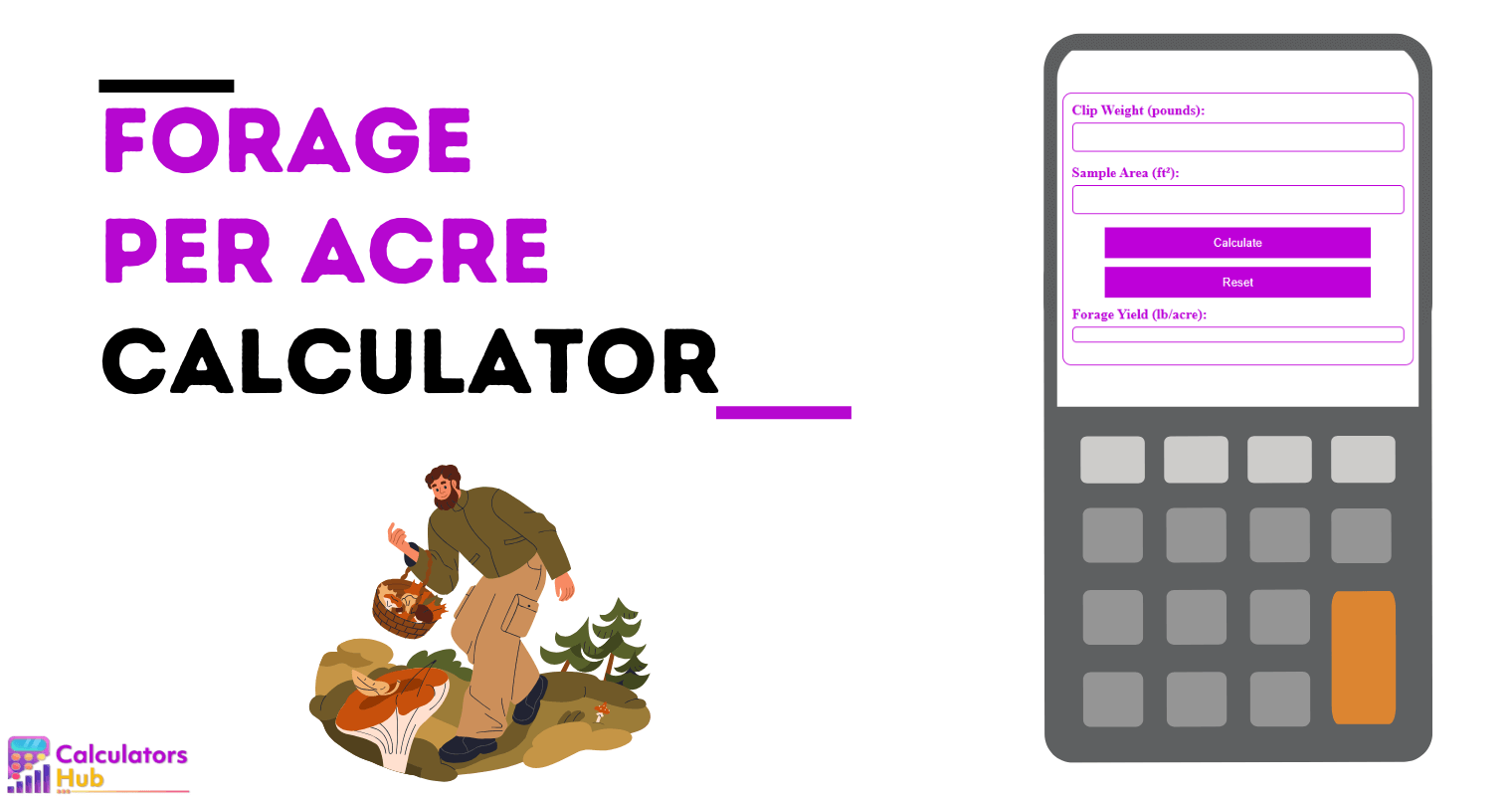 Forage Per Acre Calculator