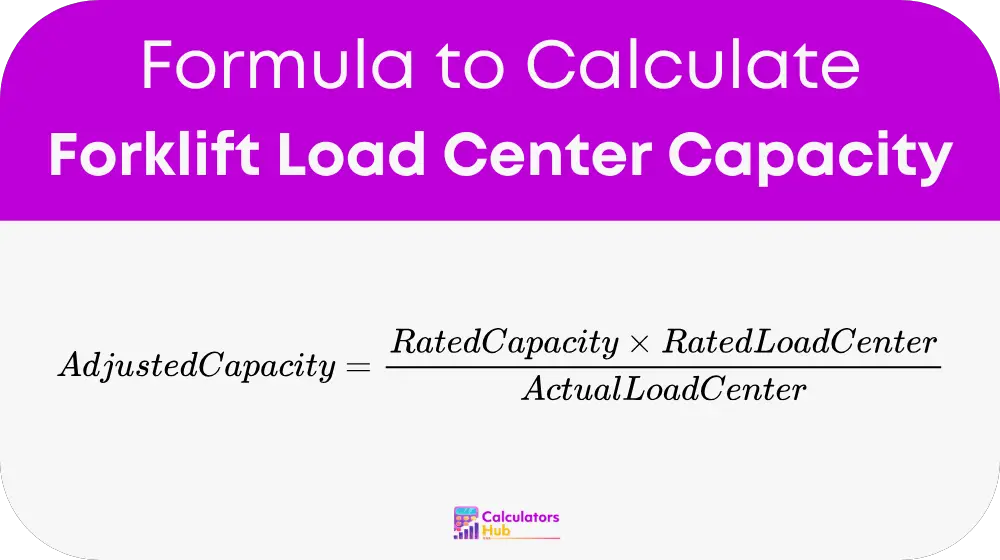 Forklift Load Center Capacity