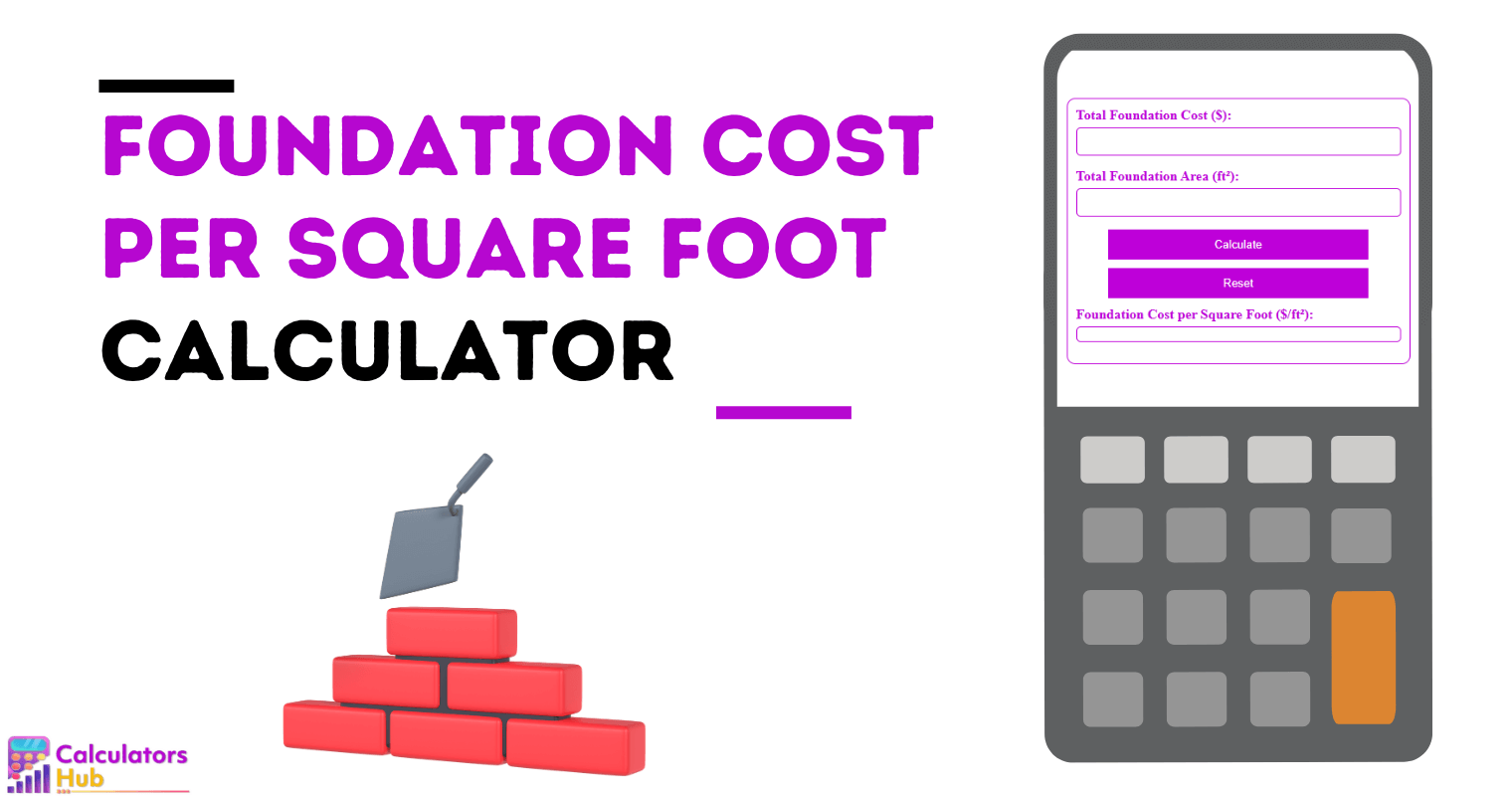 Foundation Cost Per Square Foot Calculator