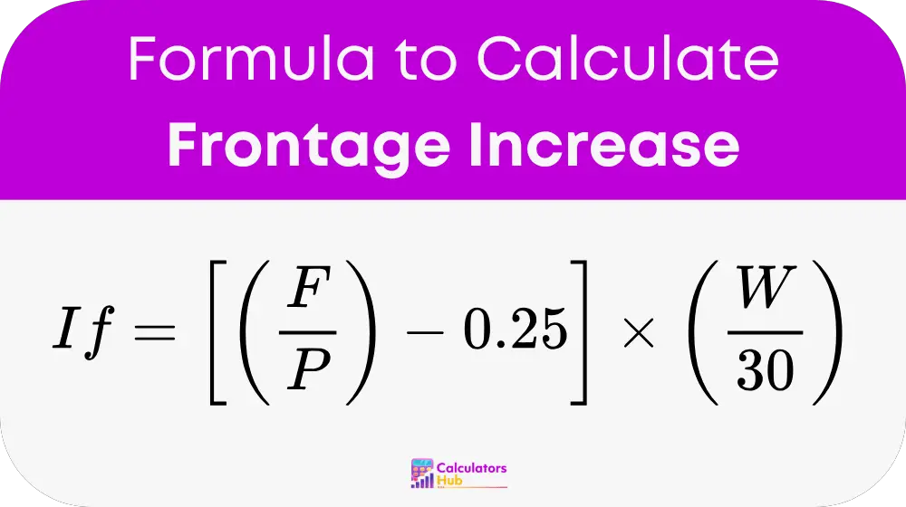Frontage Increase