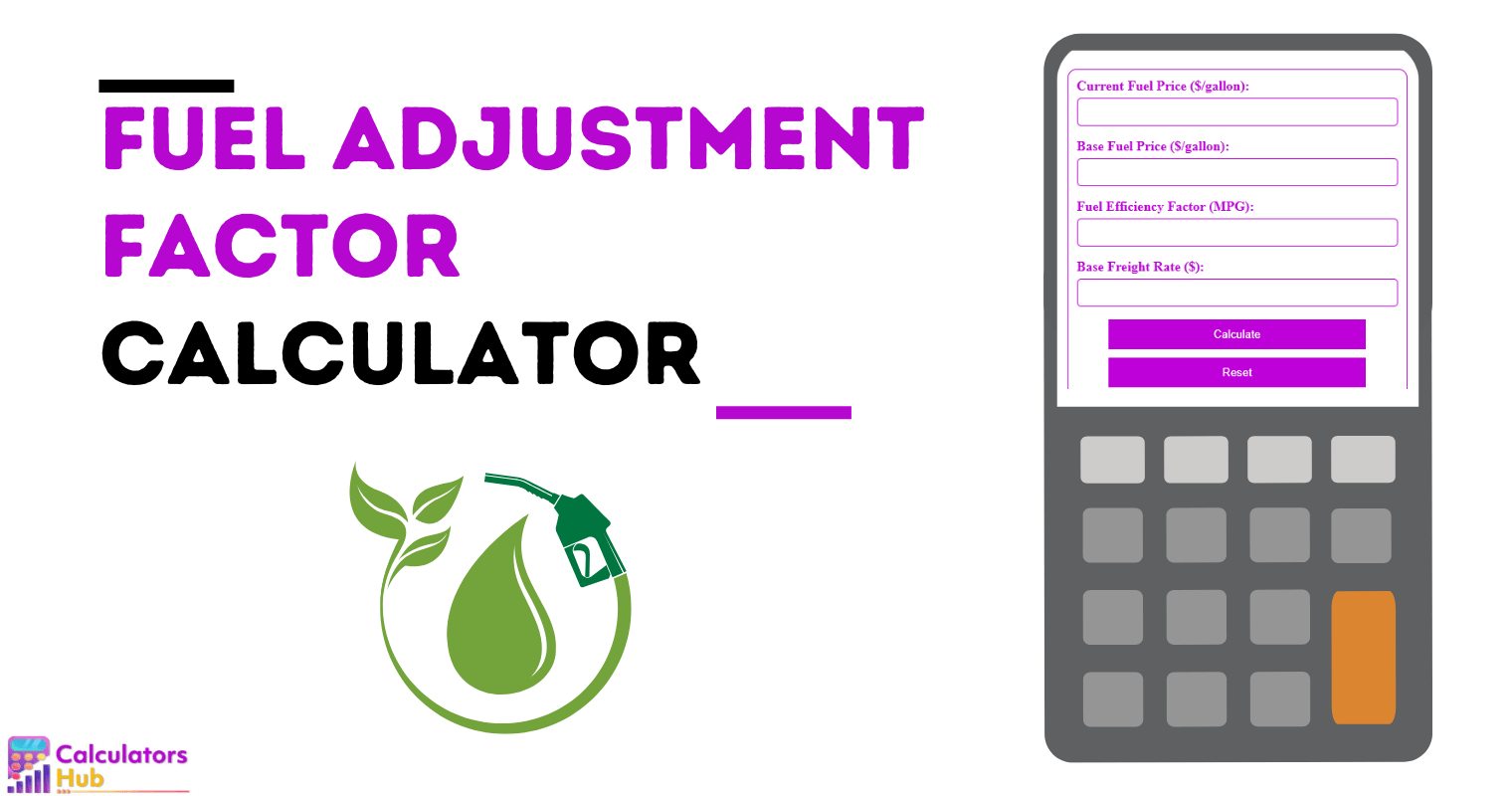 Calculadora del factor de ajuste de combustible