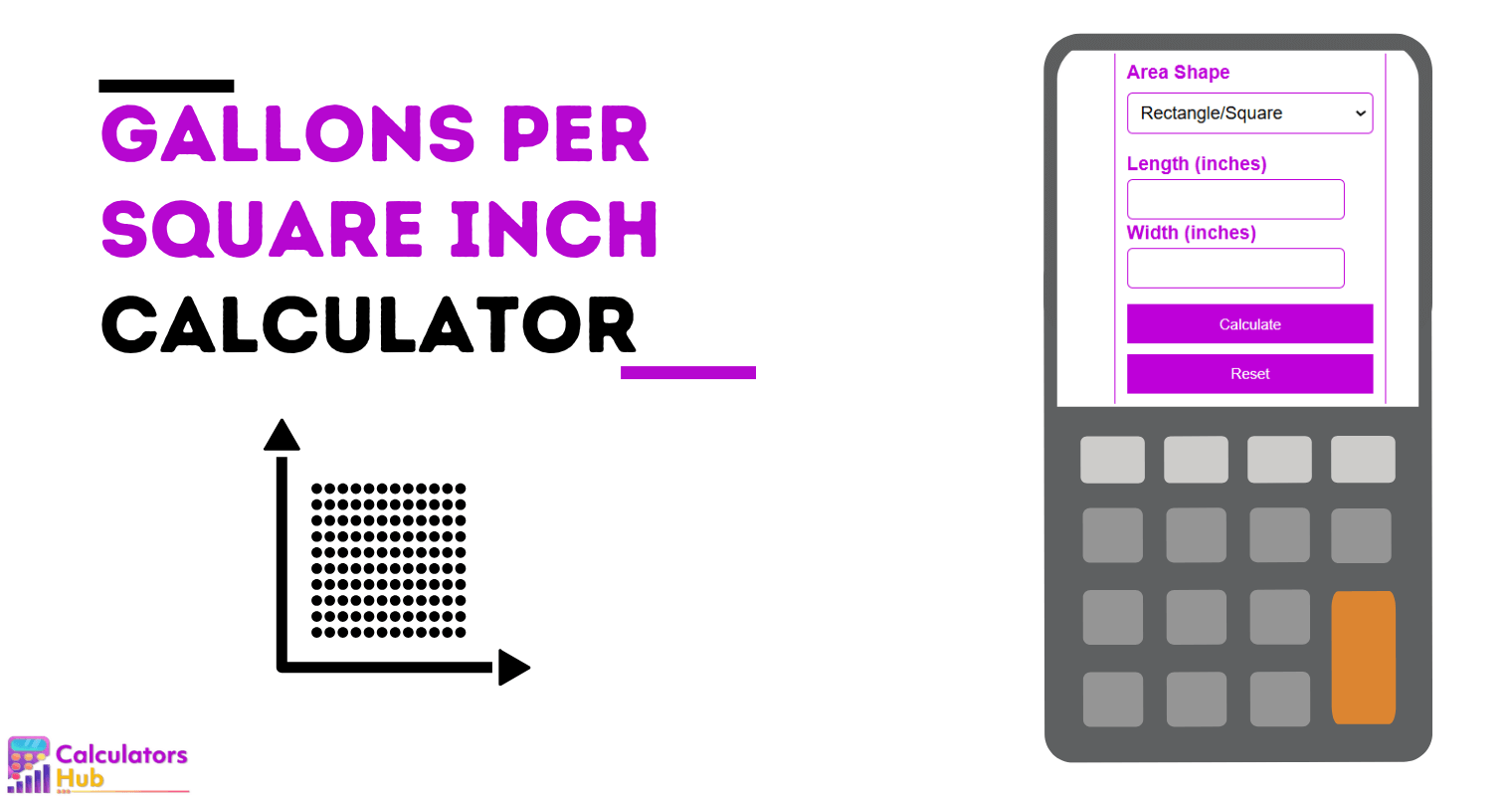 Gallons Per Square Inch Calculator