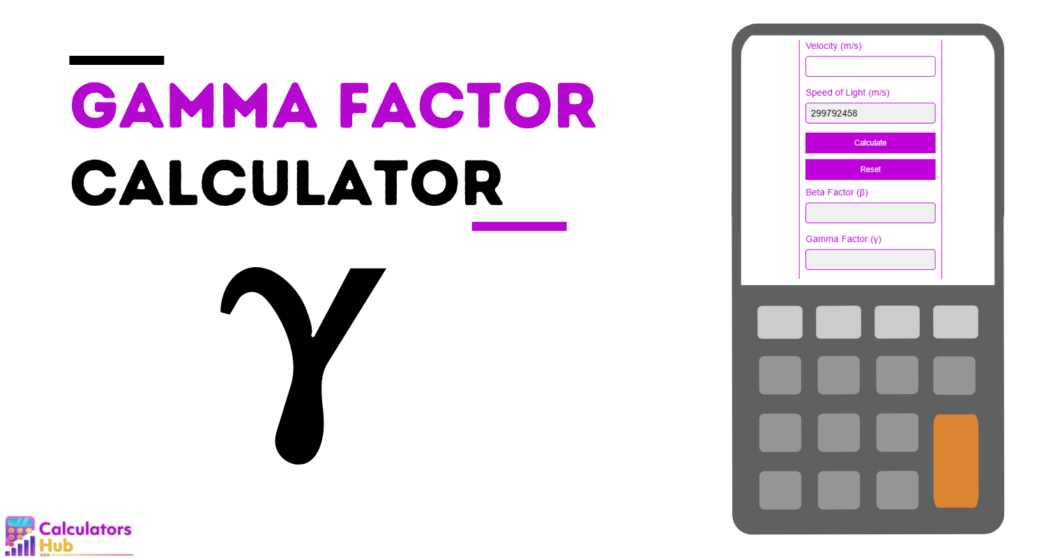 Gamma Factor Calculator