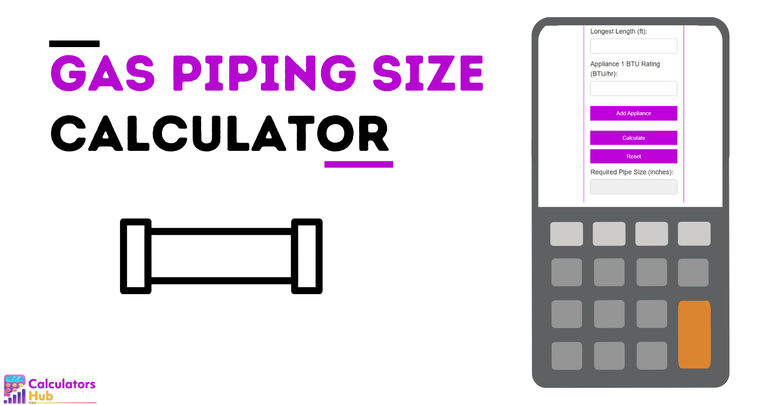 Gas Piping Size Calculator