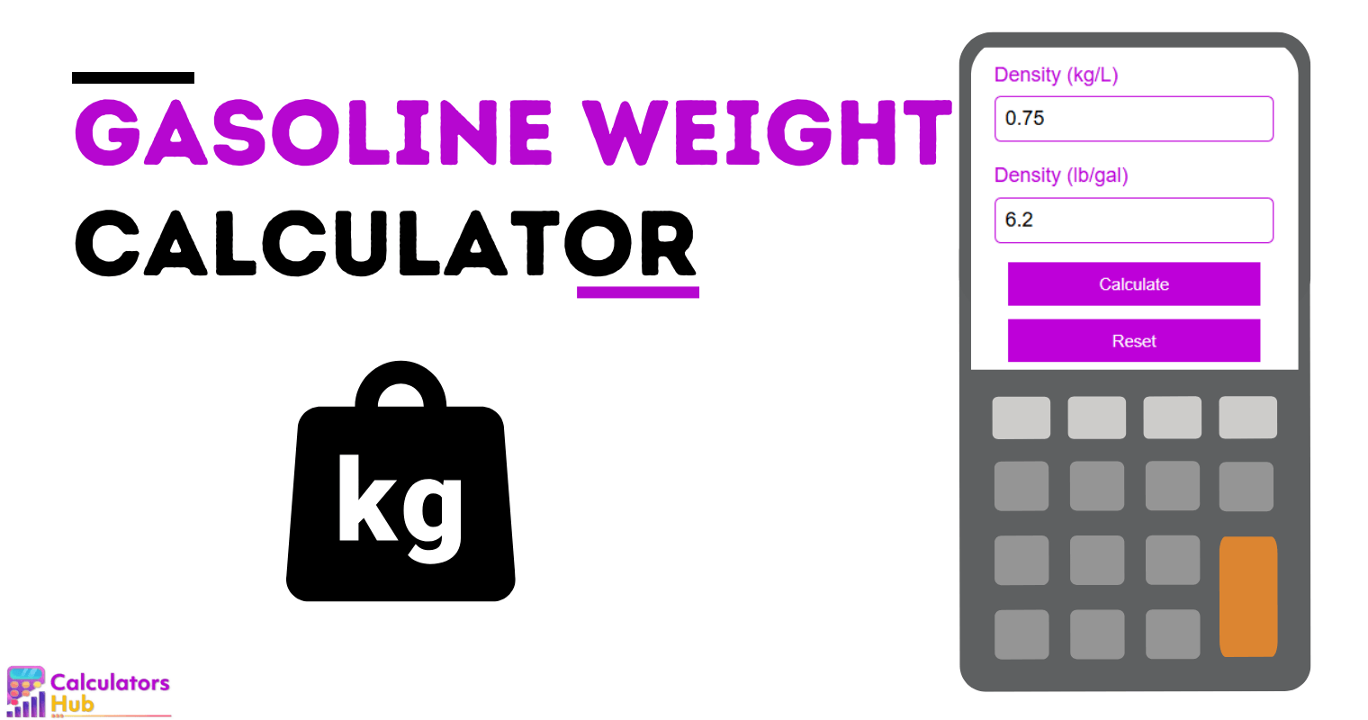Gasoline Weight Calculator