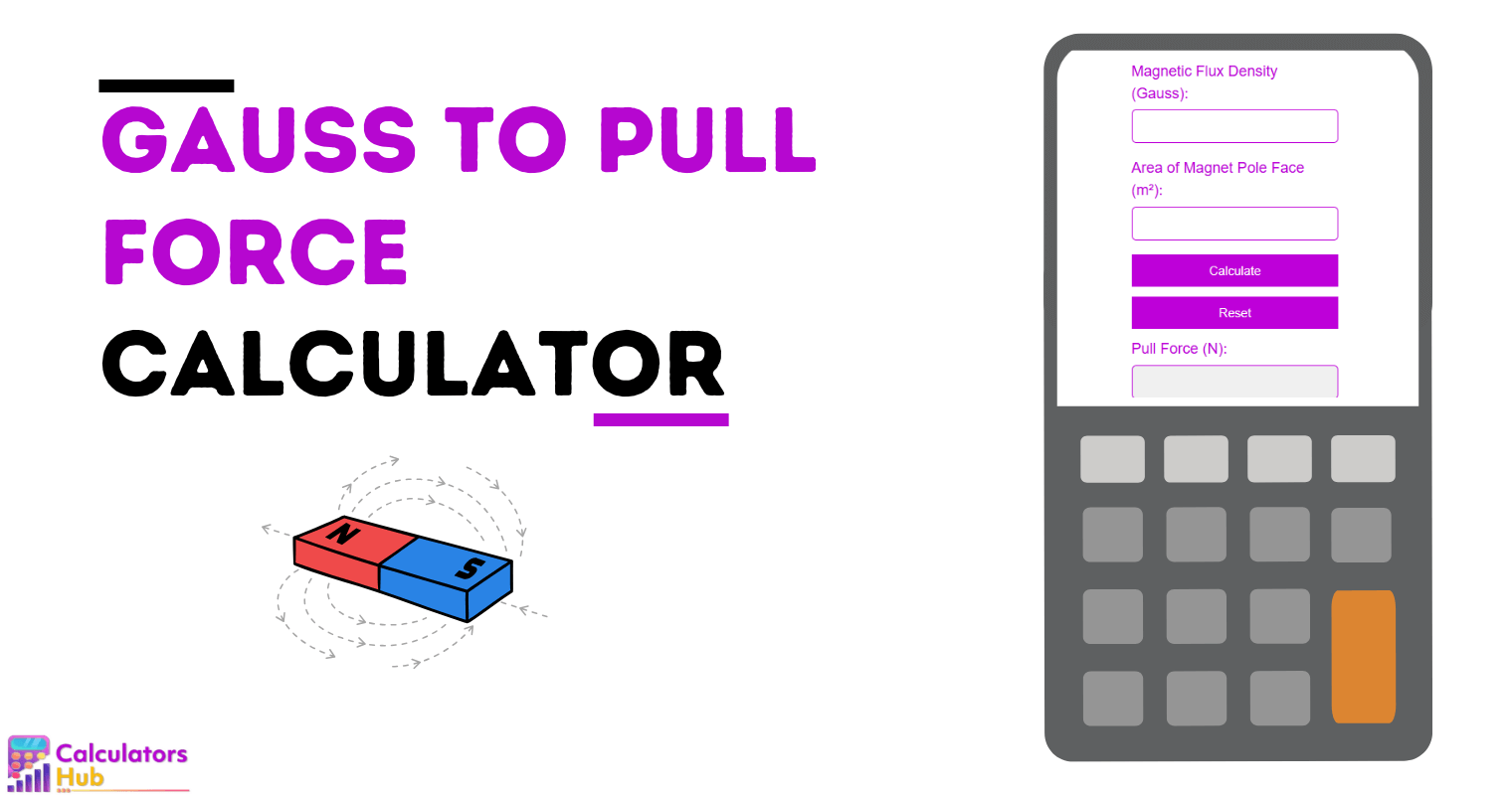 Gauss to Pull Force Calculator