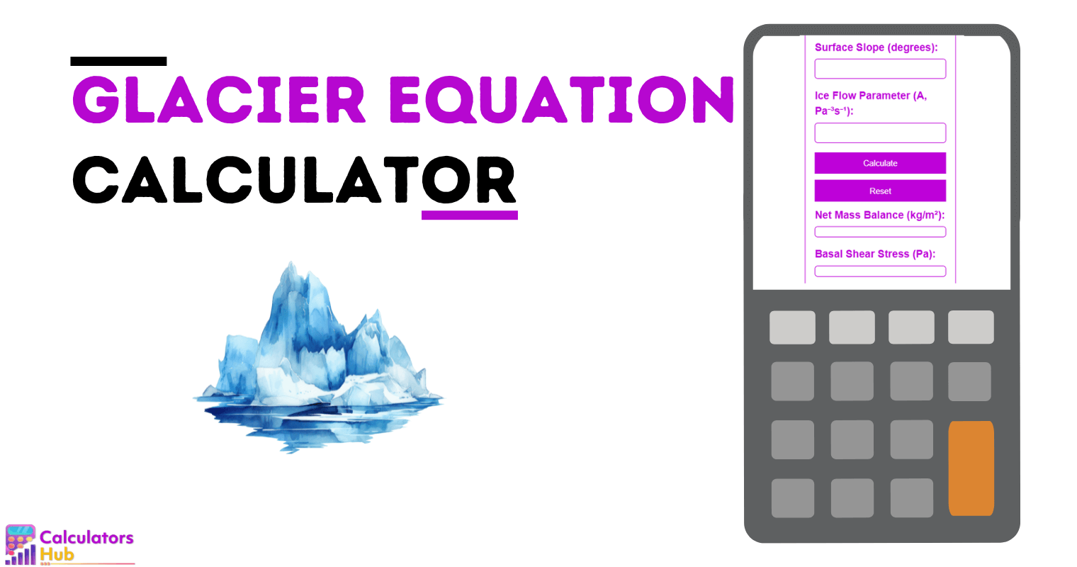 Glacier Equation Calculator