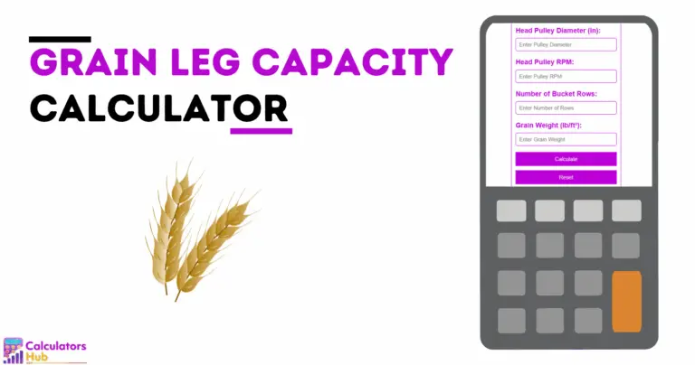 Grain Leg Capacity Calculator