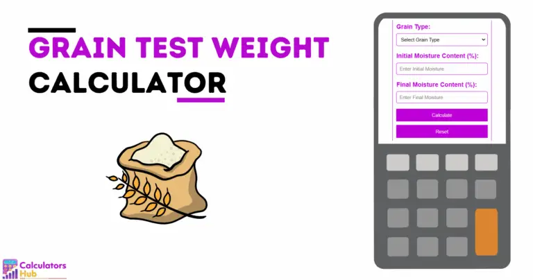 Grain Test Weight Calculator