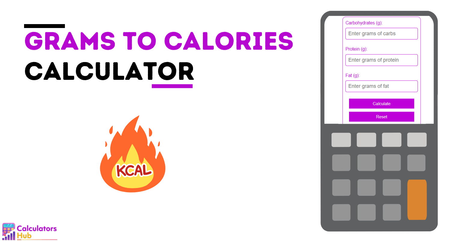 Grams To Calories Calculator