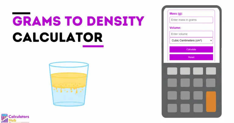 Grams To Density Calculator