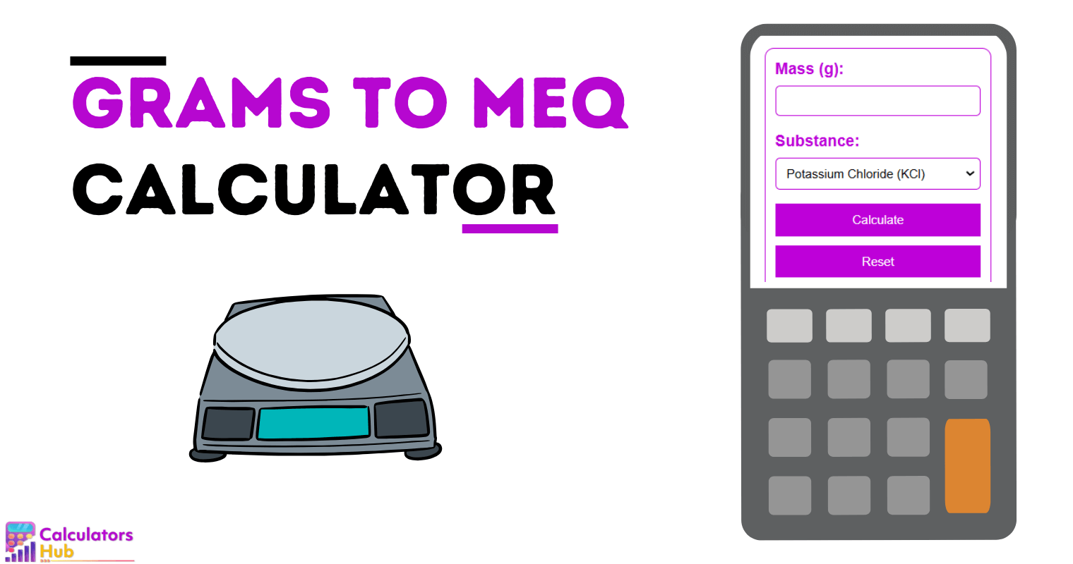 Grams To Meq Calculator