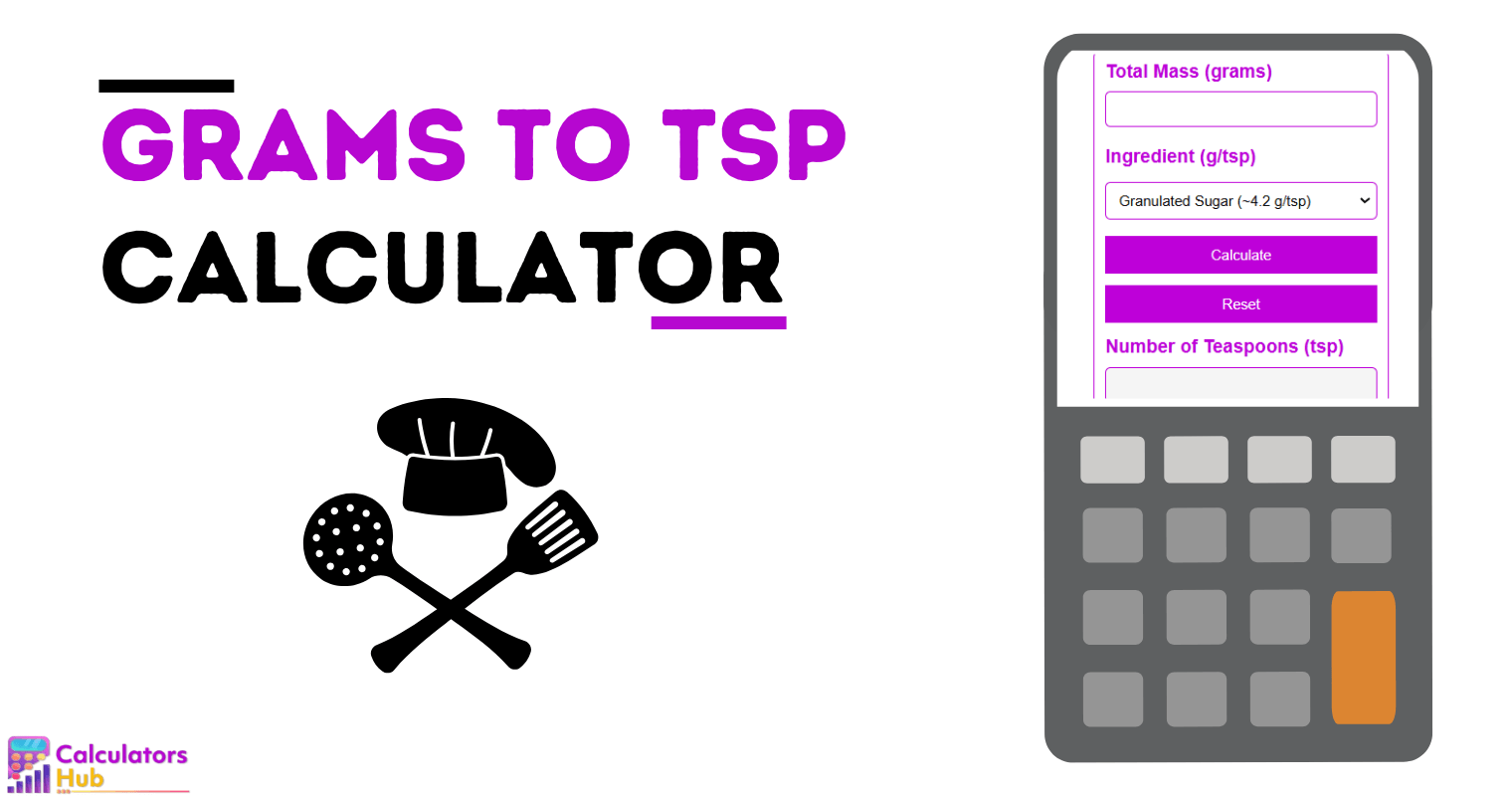 Grams To Tsp Calculator