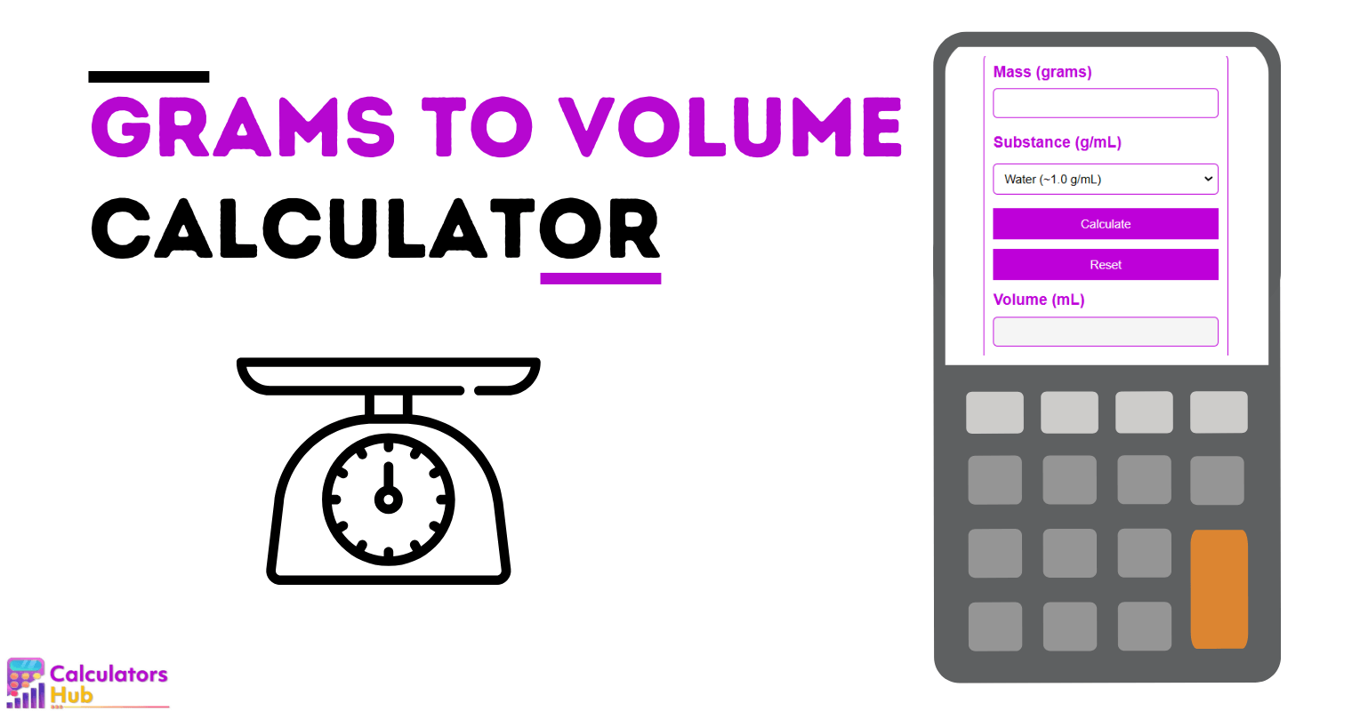 Grams To Volume Calculator