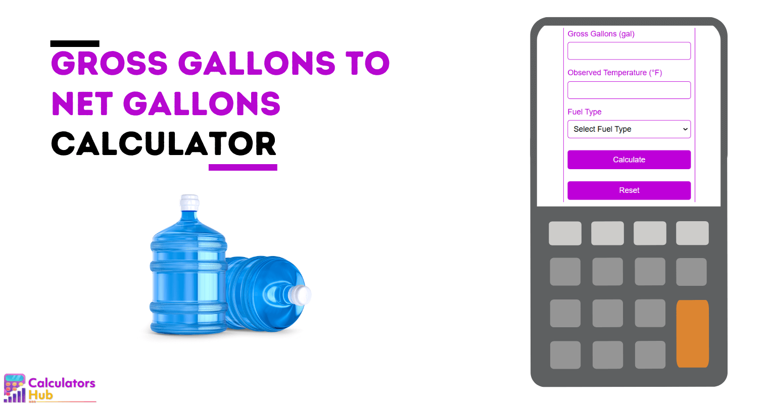 Gross Gallons To Net Gallons Calculator