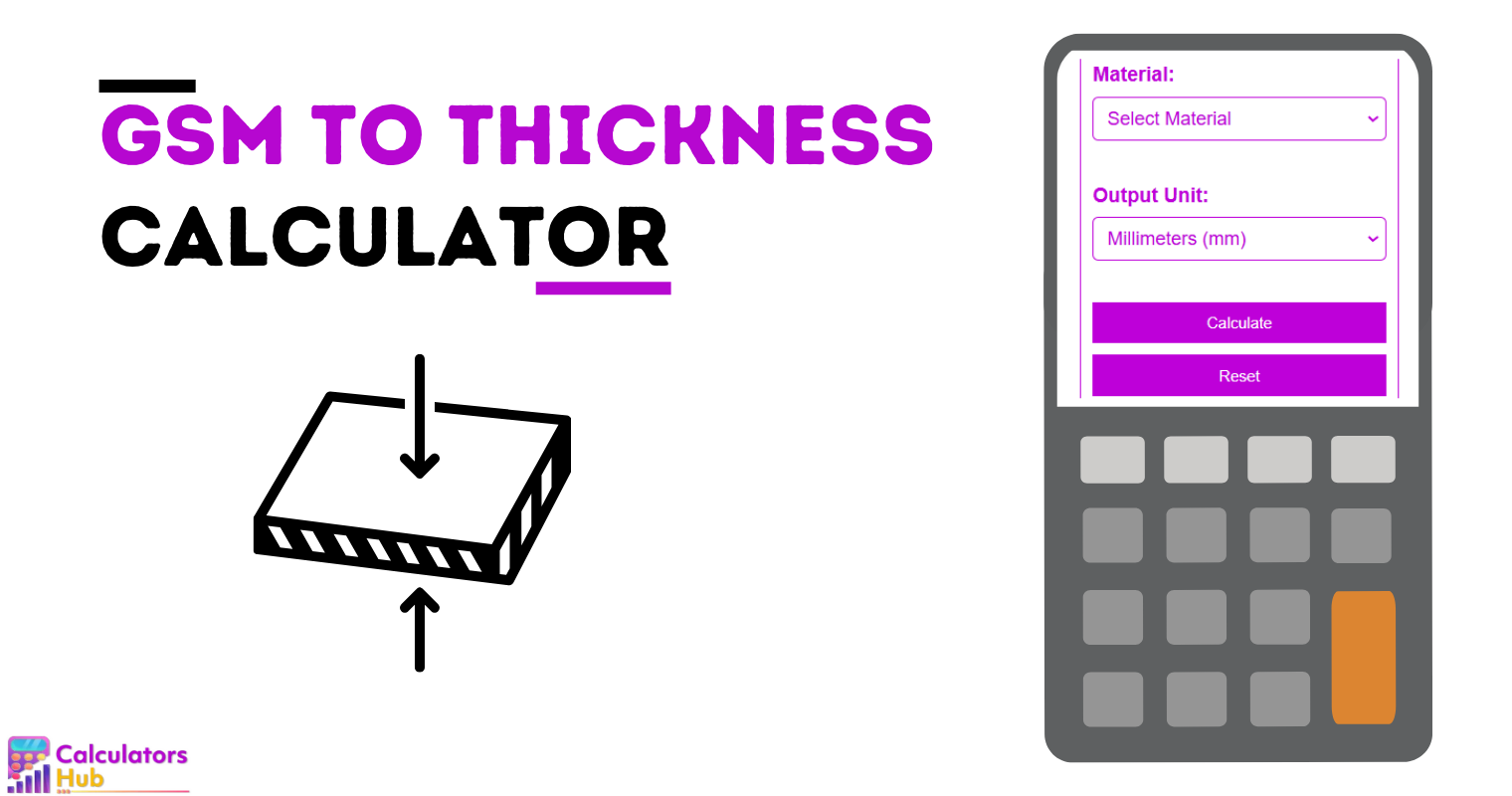 Gsm To Thickness Calculator